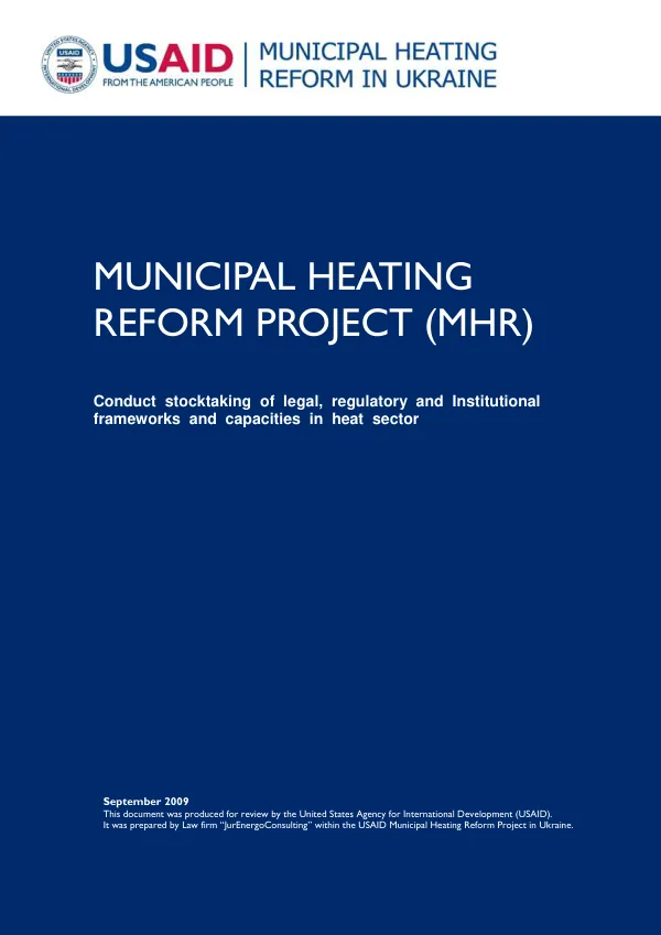 MUNICIPAL HEATING REFORM PROJECT (MHR)