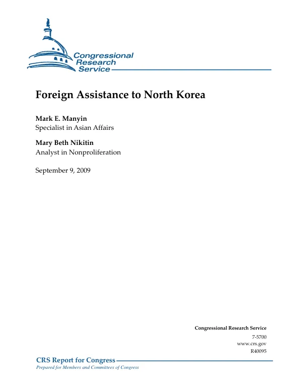 Foreign Assistance to North Korea