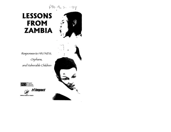 Handbook on HIV/AIDS Prevention and Care in Zambia