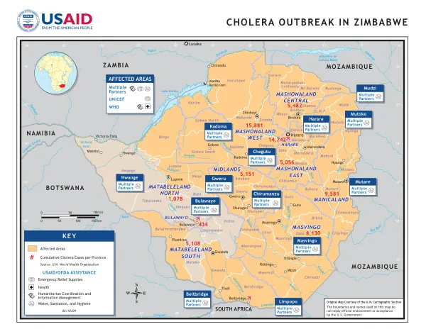 Zimbabwe Program Map 2/10/09