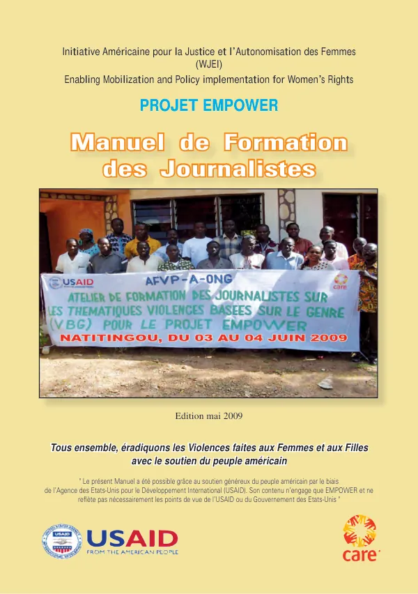 Initiative Américaine pour la Justice et l’Autonomisation des Femmes (WJEI) Manuel de Formation des Journalistes, Projet EMPOWER