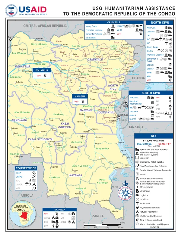 USG HUMANITARIAN ASSISTANCE TO THE DEMOCRATIC REPUBLIC OF THE CONGO