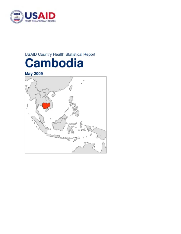 USAID Country Health Statistical Report for Cambodia