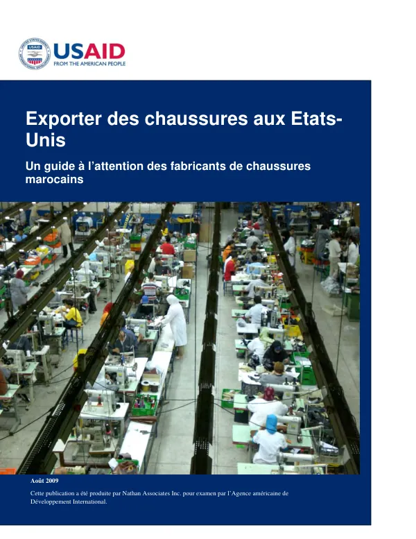 Exporter des chaussures aux Etats-Unis: Un guide à l’attention des fabricants de chaussures marocains