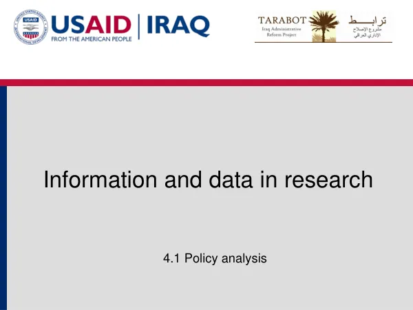 Public Policy Research and Analysis Workshop