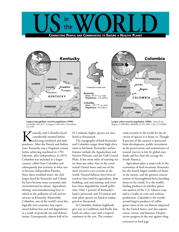 Comparative Analysis of Kentucky and Colombia