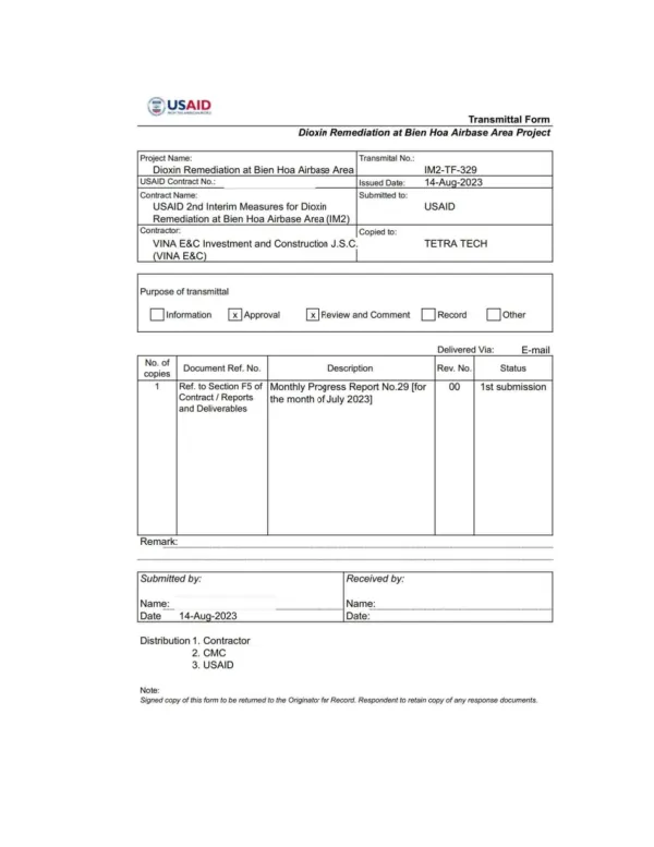 USAID Activity Report