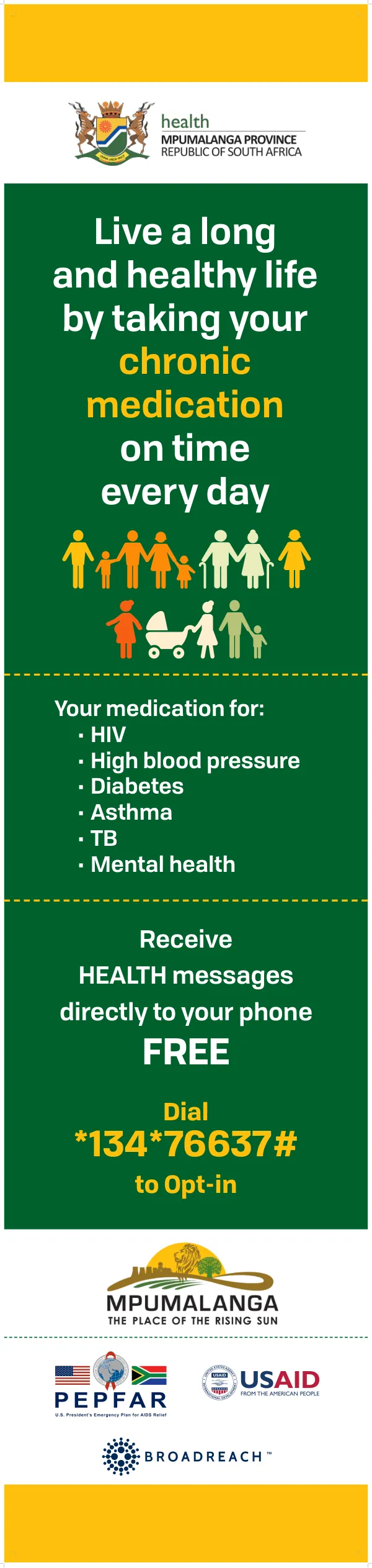 Live a long and healthy life by taking your chronic medication on time every day