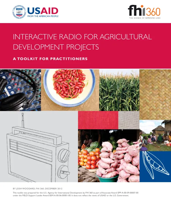 Interactive radio for agricultural development projects: a toolkit for practitioners