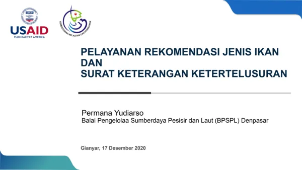 Pelayanan Rekomendasi Peredaran Hiu dan Pari BPSPL Denpasar
