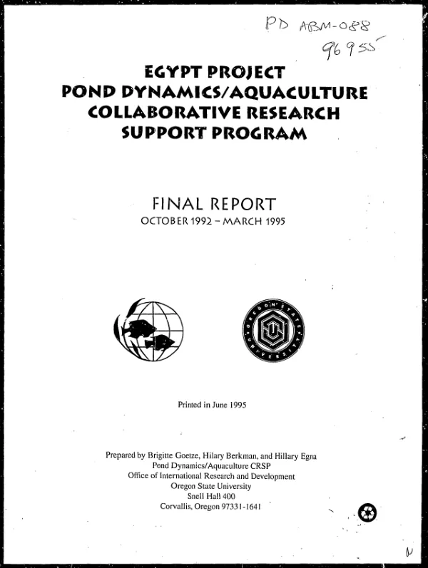 Final performance evaluation report of two democracy and governance projects