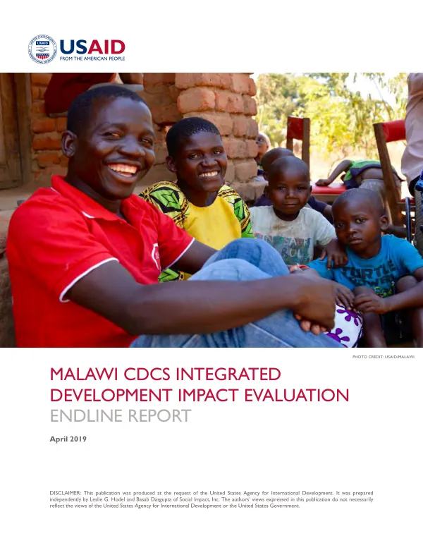 Malawi CDCS integrated development impact evaluation : endline report