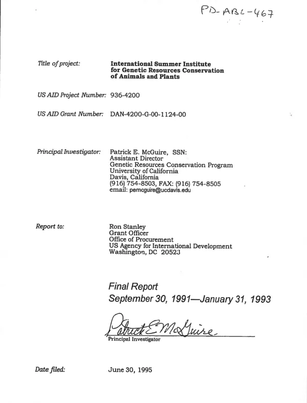 A plan for a program performance monitoring and evaluation system for A.I.D. Public Law 480 (Titles II and III)