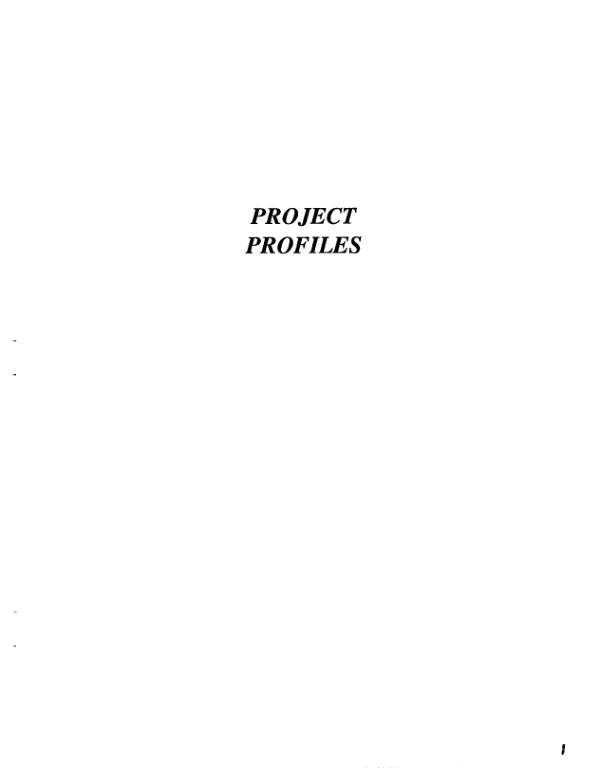 Project profiles