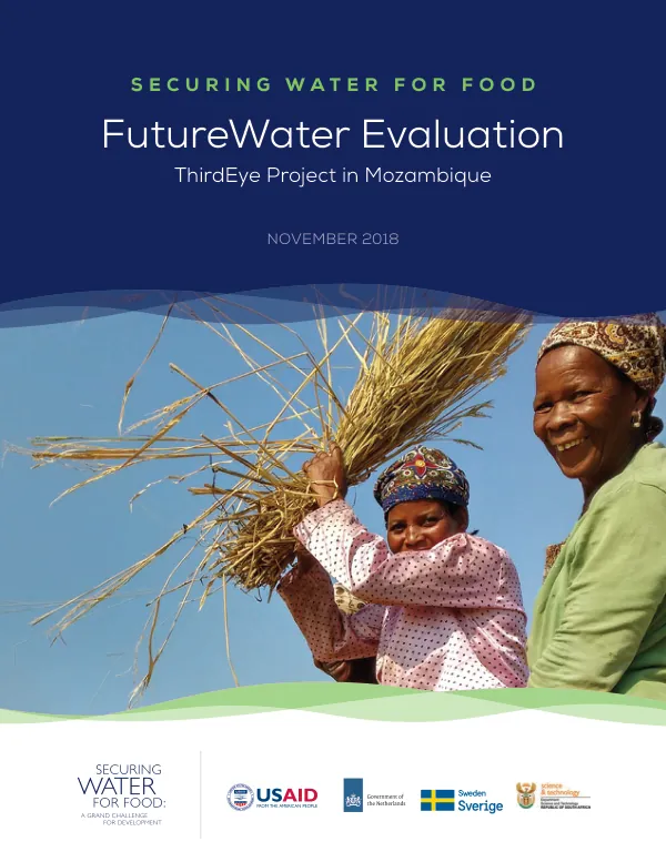 Securing water for food: FutureWater evaluation thirdeye project in Mozambique