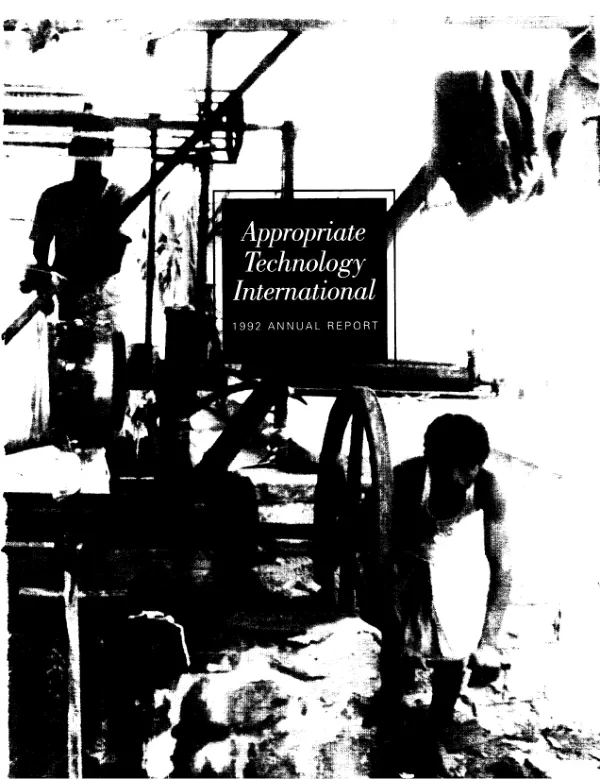 Appropriate Technology International : 1992 annual report