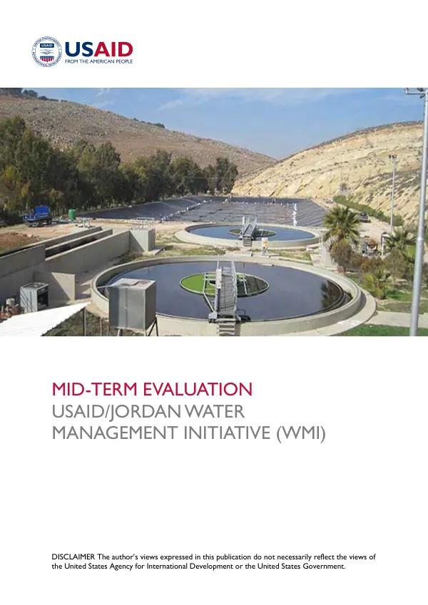 Mid-term evaluation USAID/Jordan water management initiative (WMI)
