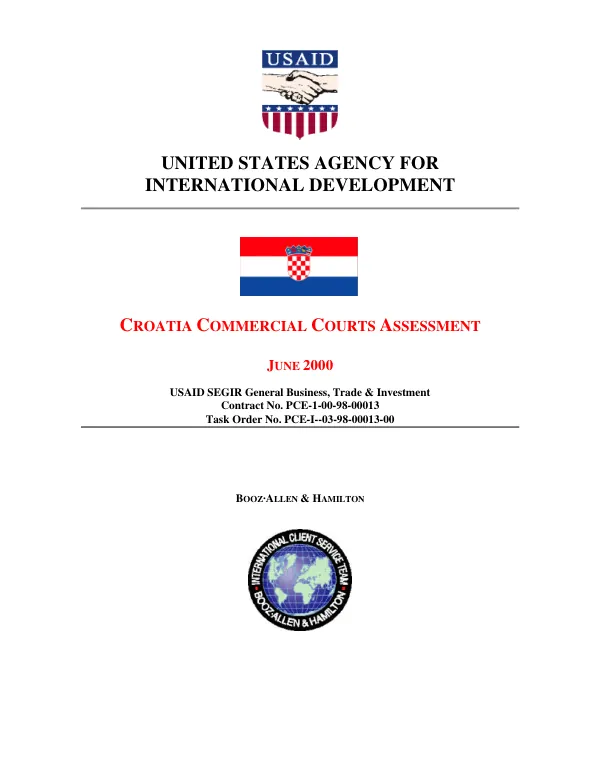 Croatia commercial courts assessment