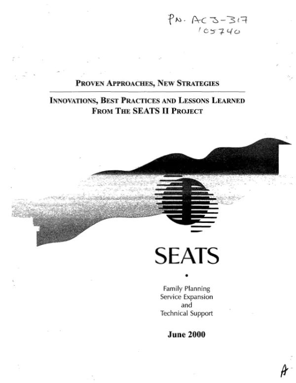 Proven approaches, new strategies : innovations, best practices and lessons learned from the SEATS II project
