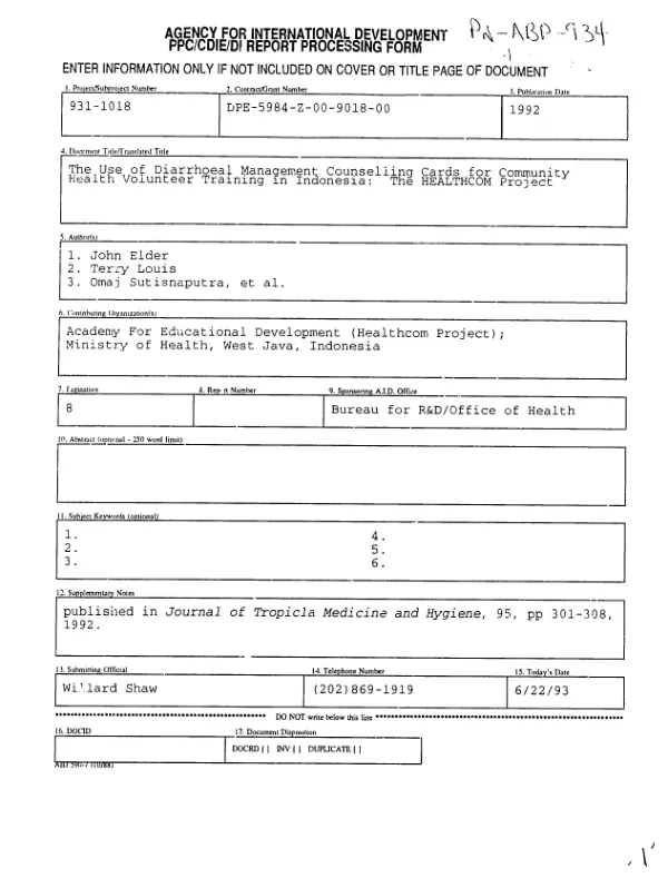 Agricultural biotechnology support project (ABSP) : annual technical report -- January 1-December 31, 1999