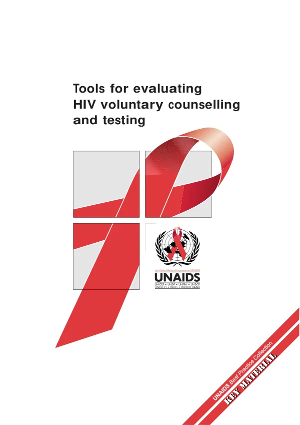 Tools for evaluating HIV voluntary counselling and testing