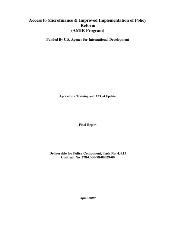The WTO [World Trade Organization] agreement on agriculture: concepts and obligations -- training document