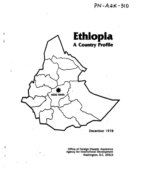 Ethiopia; a country profile