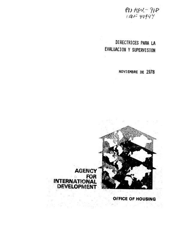 Directrices para la evaluacion y supervision