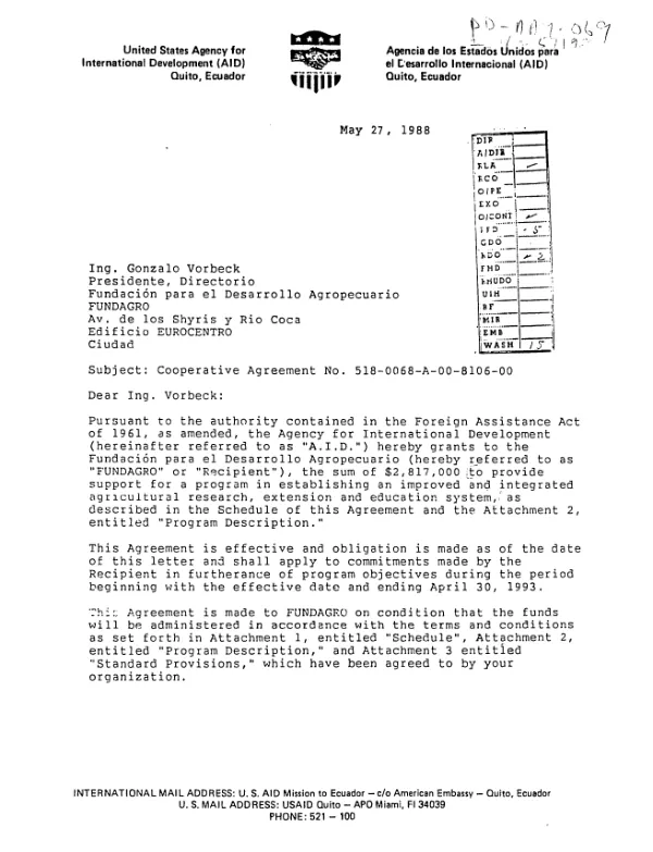 Rural Electric Cooperative of Los Santos, R.L.; evaluation report