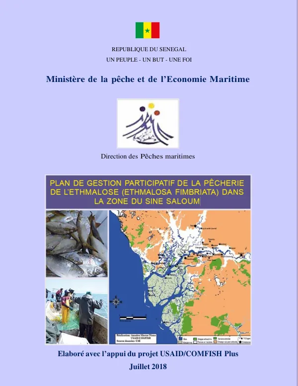 Plan de gestion participatif de la pecherie de l'ethmale dans la zone du sine saloum