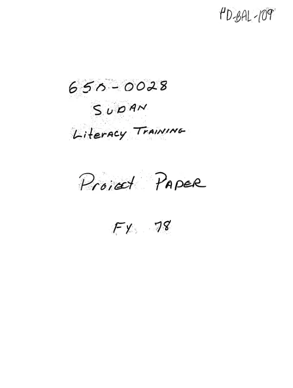 SIL [Summer Institute of Linguistics] - literacy training