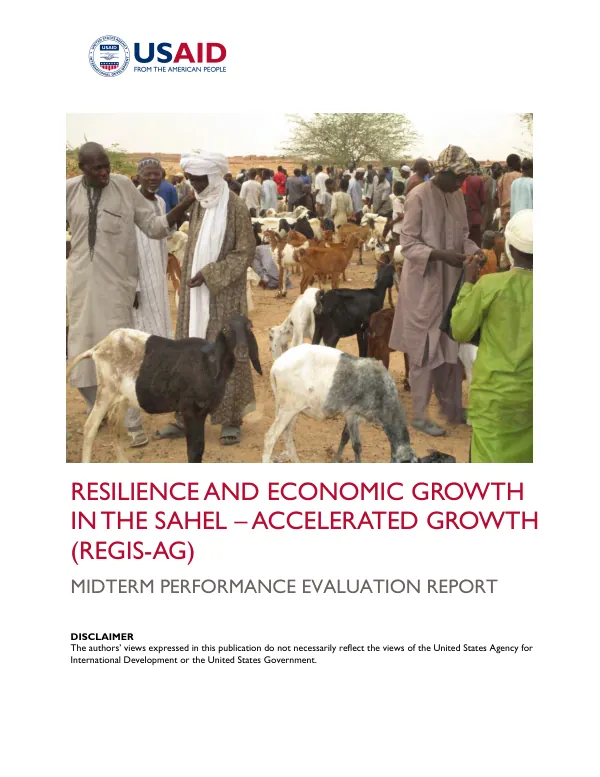 Resilience and economic growth in the Sahel - accelerated growth (REGIS-AG) : midterm performance evaluation report