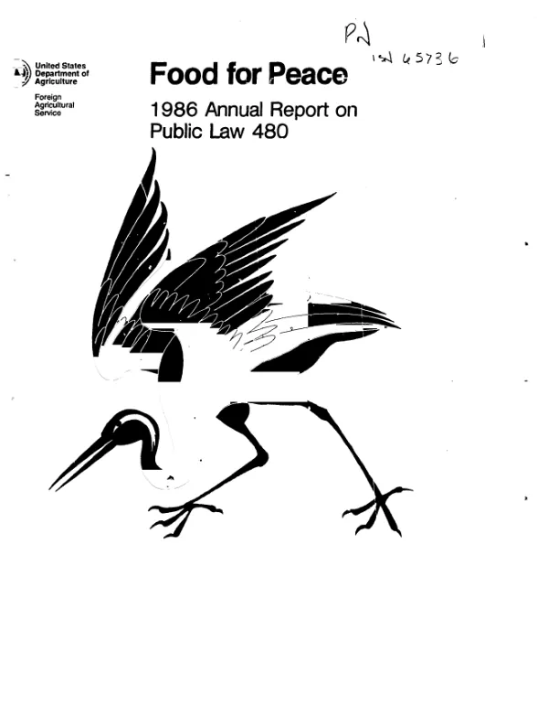 Food for peace : 1986 annual report on Public Law 480