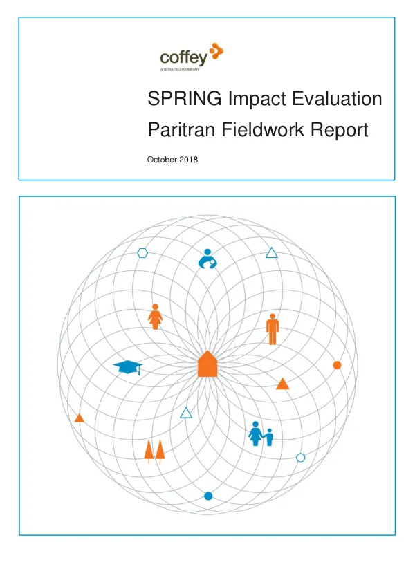SPRING impact evaluation Paritran fieldwork report