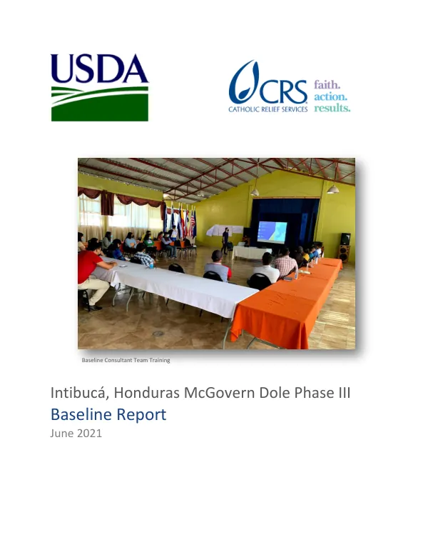 Intibucá, Honduras McGovern Dole Project Phase III (FY21 - FY25) - Baseline Report