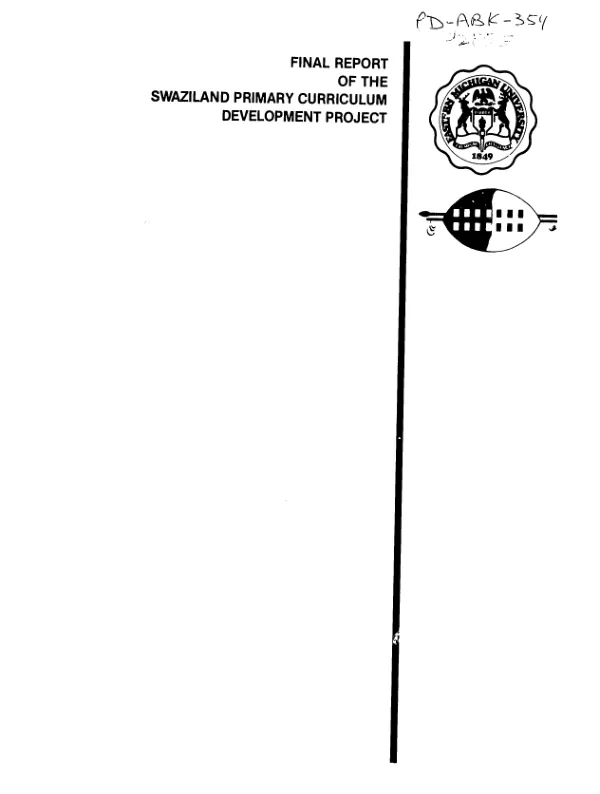Final report of the Swaziland primary curriculum development project