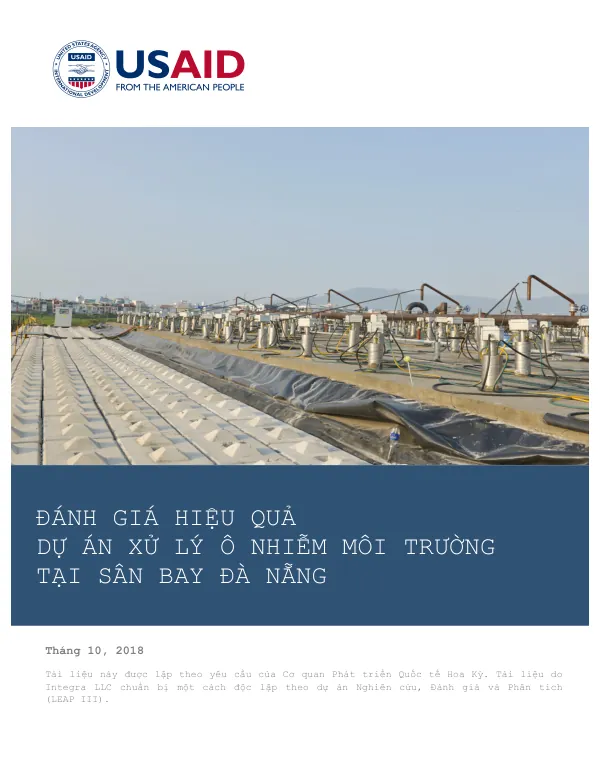 ĐÁNH GIÁ HIỆU QUẢ DỰ ÁN XỬ LÝ Ô NHIỄM MÔI TRƯỜNG TẠI SÂN BAY ĐÀ NẴNG [Vietnamese]