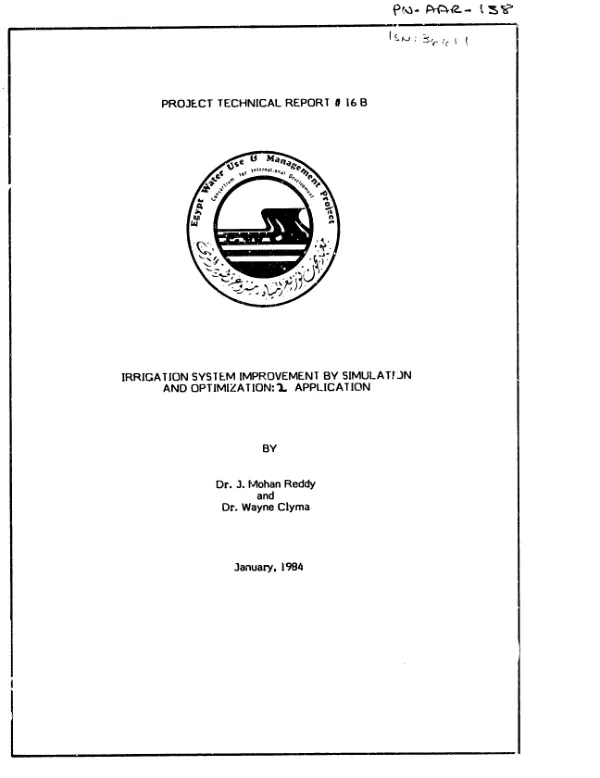 Irrigation system improvement by simulation and optimization, pt. 2 : application