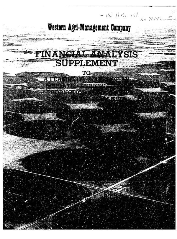Feasibility study of an agricultural production complex in the Republic of Zambia : proposal to develop a center pivot irrigated farm in the Zambezi River valley