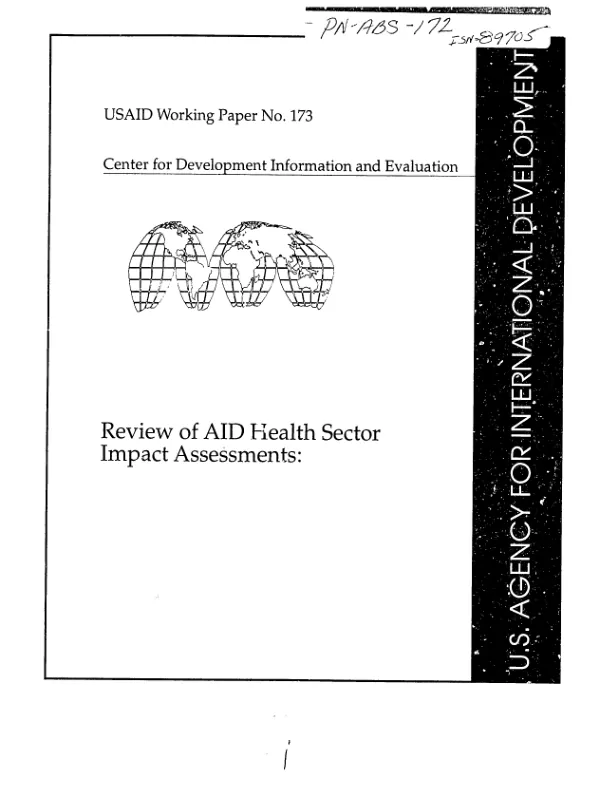Review of AID health sector impact assessments