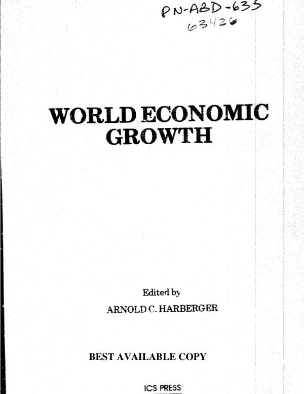 World economic growth : case studies of developed and developing nations