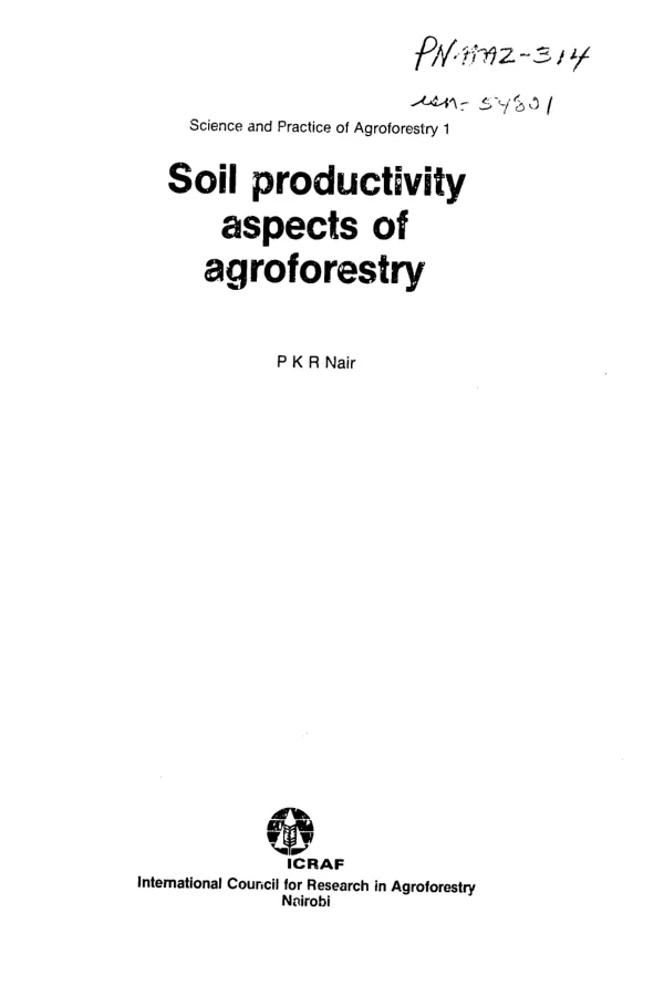 Soil productivity aspects of agroforestry