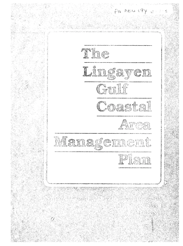 Lingayen Gulf coastal area management plan