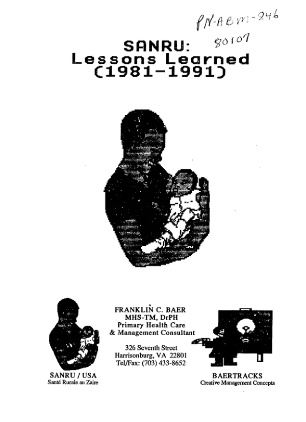 SANRU : lessons learned (1981-1991)