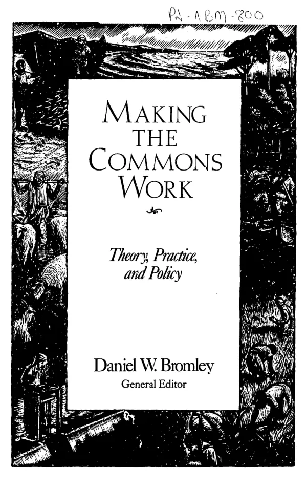Making the commons work : theory, practice, and policy
