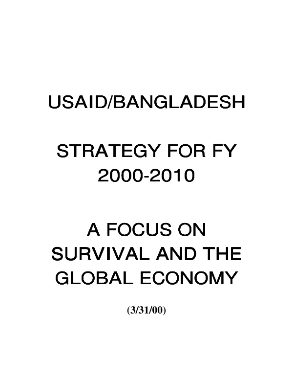 Evaluation of the Bangladesh social marketing program