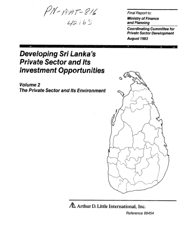 Final report on USAID grant number DPE-5543-G-SS-8057-01