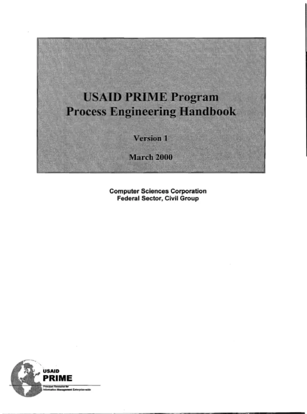 USAID PRIME program process engineering handbook