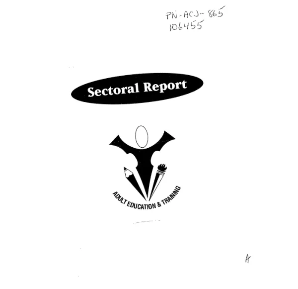 Interim ABET [adult basic education and training] Advisory Body : sectoral report