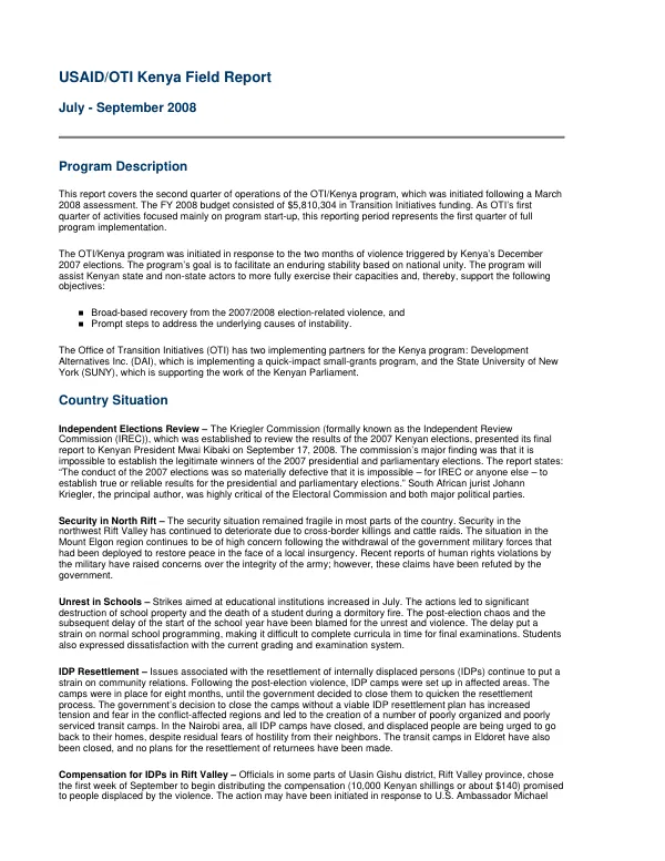 Assistance to the electoral process in Mozambique : final report